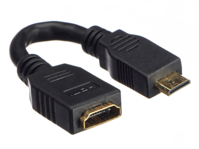 Переходник HDMI-female - miniHDMI-male, 10 см, Netko, 3 шт