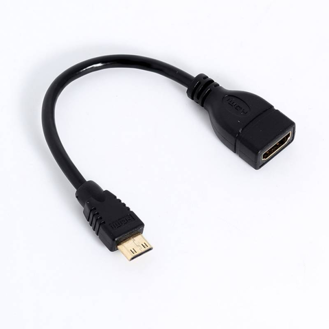 Переходник HDMI-female - miniHDMI-male, 10 см, Netko, 3 шт