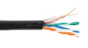 Кабель витая пара UTP, cat.5e, 4 пары (0,51 жила), медный проводник, уличный, Eletec PROFI LINE, 270 метров