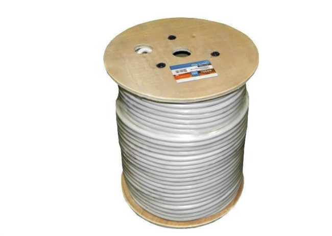 Кабель коаксиальный RG213, 50 Ом (медный проводник с медной оплеткой 144 нити), белый, 10 метров Кабель коаксиальный RG213, 50 Ом (медный проводник с медной оплеткой 144 нити), белый, 10 метров