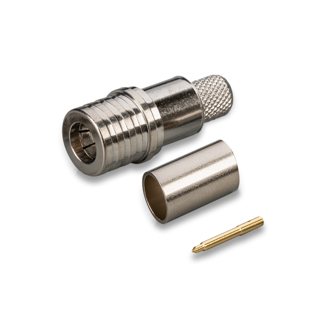 Разъем QMA-male под кабель RG-58, обжимной под пайку, 4 шт.