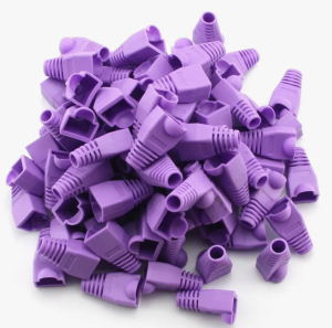 Изолирующий колпачок для патч-кордов из витой пары RJ-45 и RG-11, фиолетовый, D-6 мм, 10 шт. Netko