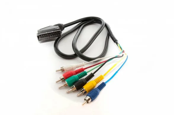 Шнур аудио-видео SCART - 6RCA, Cabletech, 1.2 метра