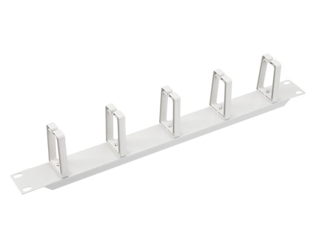 Кабельный органайзер 19', 1U, металлический, 5 пласт. колец, серый Кабельный органайзер 19', 1U, металлический, 5 пласт. колец, серый