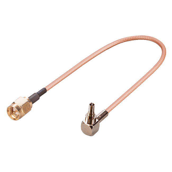 Комплект пигтейлов SMA-male - CRC9, кабель RG316, 50 Ом, 15 см, 5 шт