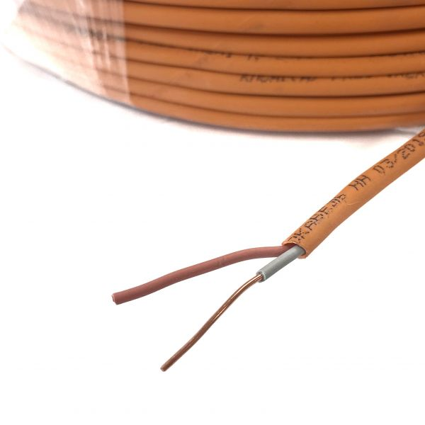 Кабель сигнальный, неэкранированный КПСнг(А)-FRLS, 1x2x1.0мм2 (1.2мм), оранжевый, ТЕХНОКАБЕЛЬ, 200 метров