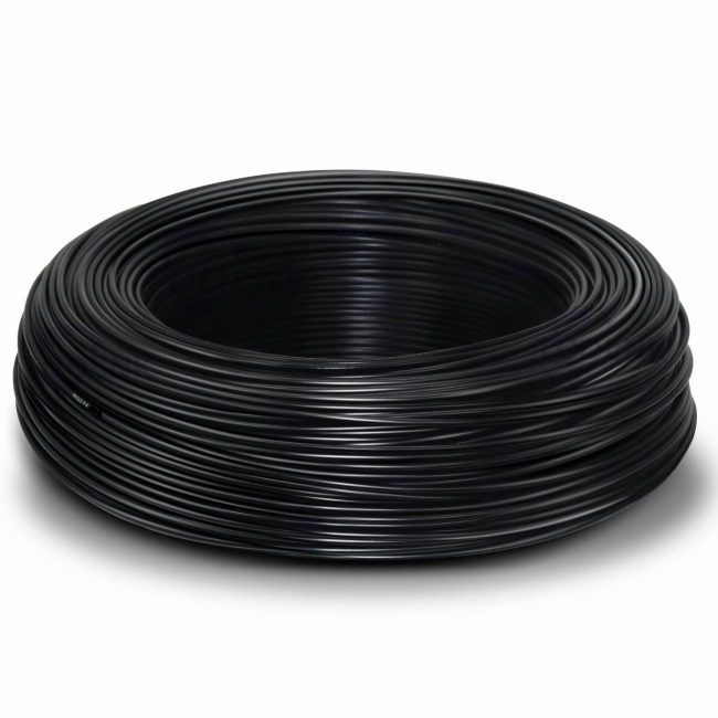 Кабель коаксиальный RG174, 50 Ом (медный проводник, оплетка 80 CCA  нитей), черный, 8 метров