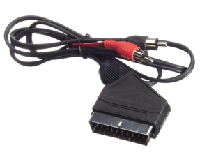 Шнур аудио-видео SCART (21 pin) - 2RCA, Cabletech, 1.2 метра