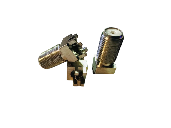 Разъем F-female, прямой, на плату под пайку, 2 шт. Разъем F-female, прямой, на плату под пайку, 2 шт.