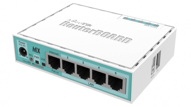 hEX (арт. RB750Gr3) маршрутизатор Mikrotik
