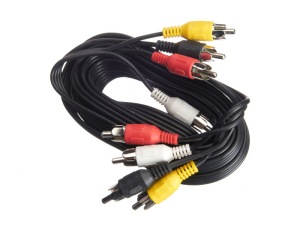 Шнур аудио-видео 4RCA - 4RCA, Cabletech, 3 метра