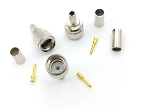 Разъем MINI UHF-male под кабель RG58 (RG-58), 50 Ом, обжимной под пайку, 2 шт.