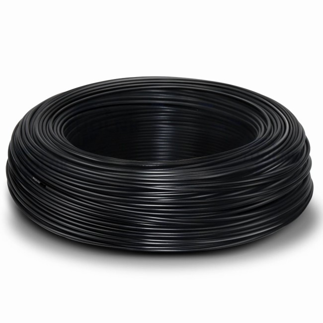 Кабель коаксиальный RG174, 50 Ом (медный проводник, оплетка 80 CCA нитей), черный, 1 метр