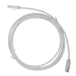 Патч корд 3 метра, UTP4, cat.6, медный, интернет кабель RJ45 с переходником RJ-45 на RJ-45 в комплекте, серый