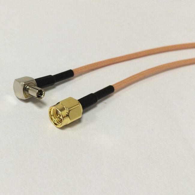 Комплект пигтейлов SMA-male - TS9, кабель RG316, 50 Ом, 15 см, 2 шт