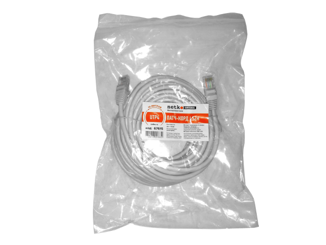 Патч корд 10 метров UTP4, чистая медь, cat.5, кабель для интернета RJ45 с переходником RJ-45 на RJ-45 в комплекте, серый Патч корд 10 метров UTP4, чистая медь, cat.5, кабель для интернета RJ45 с переходником RJ-45 на RJ-45 в комплекте, серый