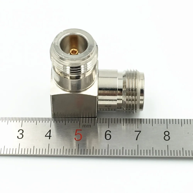 Переходник угловой N-female - N-female, 50 Ом, 6 шт.