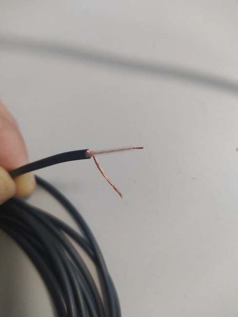 Кабель коаксиальный RG174, 50 Ом (медный проводник, оплетка 80 CCA нитей), черный, 15 метров