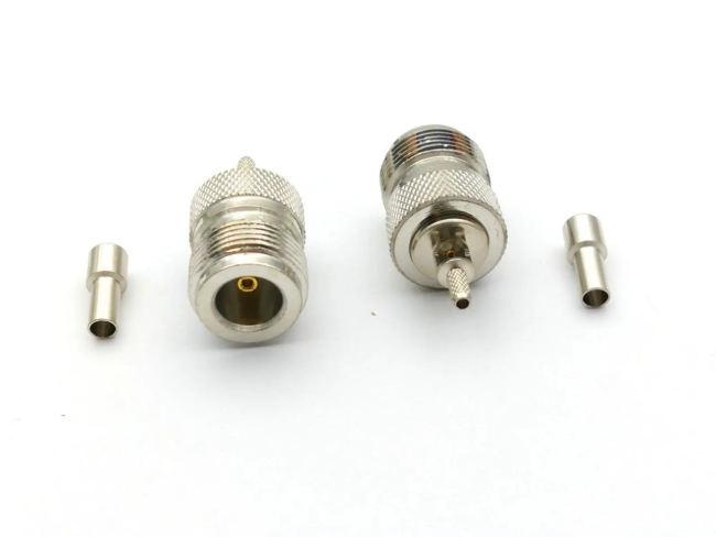 Разъем N-female под кабель RG174, RG178, RG316, 50 Ом, обжимной под пайку, 20 шт.