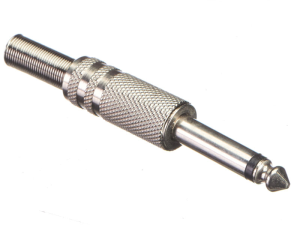 Штекер 6.3 моно, металл, Netko, 4 шт