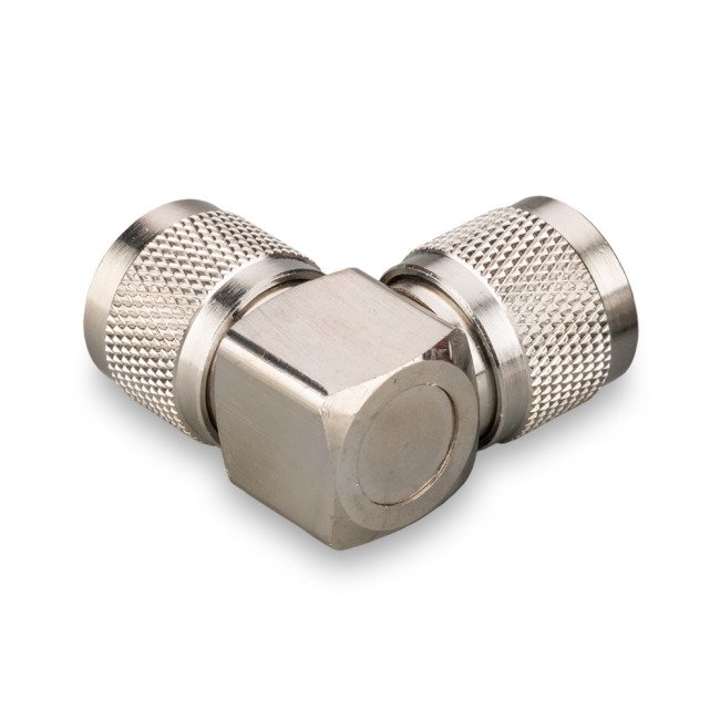 Угловой переходник N-male - N-male, 50 Ом, 10 шт