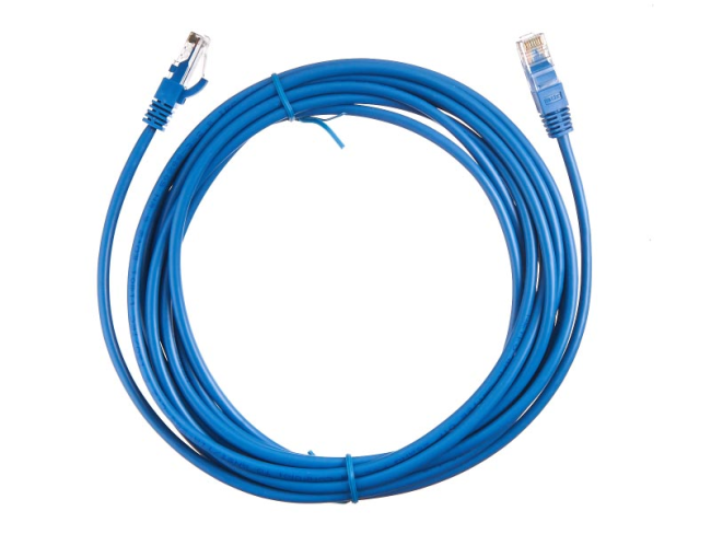 Патч корд 5 метров, UTP4, cat.5, медный, интернет кабель RJ45 с переходником RJ-45 на RJ-45 в комплекте, синий