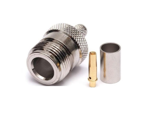 Разъем N-female под кабель 8D-FB, обжимной под пайку, 8 шт.