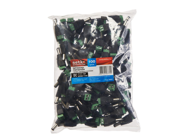 Переходник питания штекер 5,5х2,1 мм - клеммная колодка винтовая