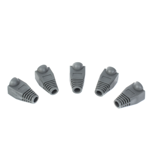 Изолирующий колпачок для патч-кордов из витой пары RJ-45 и RG-11, темно-серый, D-6 мм, 100 шт. Netko