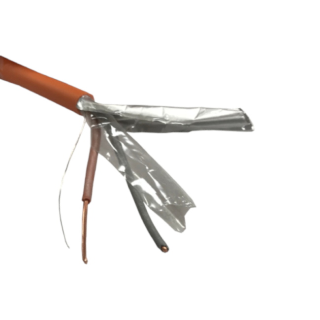 Кабель сигнальный экранированный КПСЭнг(А)-FRLS, 1x2x1.0мм2, оранжевый, ТЕХНОКАБЕЛЬ, 200 метров