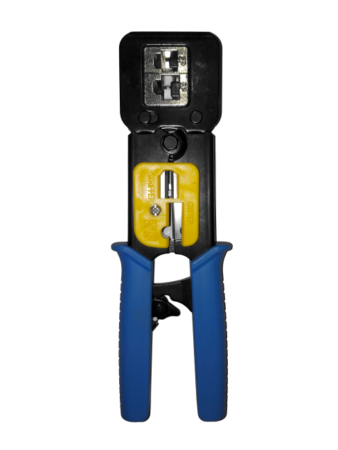 Инструмент обжимной (кримпер) для коннекторов со сквозным отверстием EZNetko под RJ-9, RJ-11, RJ-12, RJ-45