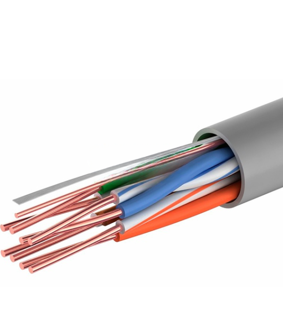 Кабель витая пара UTP, cat.5e (24AWG), 4 пары, CCA, внутренний, Eletec, 170 метров