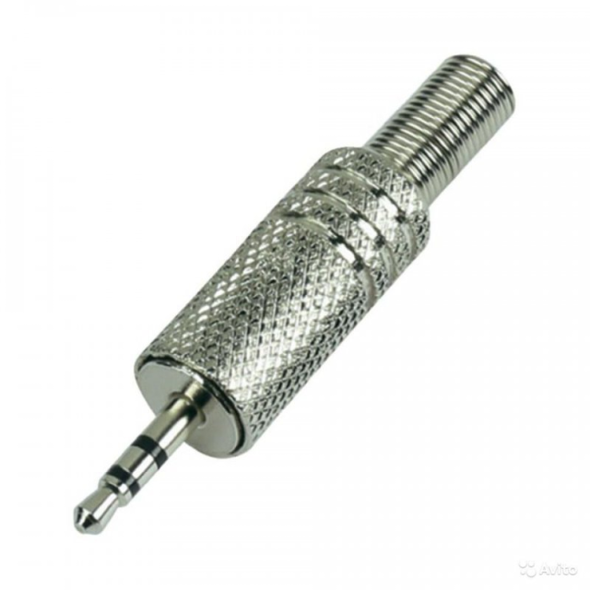 Штекер 3.5 моно, металл, Netko