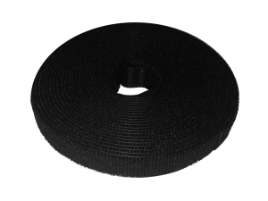 Лента-липучка многоразовая шириной 14.5 мм, длина 5м, Netko, черная