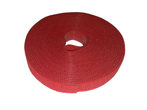 Лента-липучка многоразовая шириной 14.5 мм, длина 5м, Netko, красная