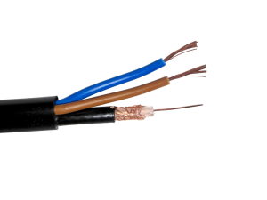 Кабель для видеонаблюдения с питанием КЭС КВК-2П 2x0,5, уличный, медный, Netko, 40 метров