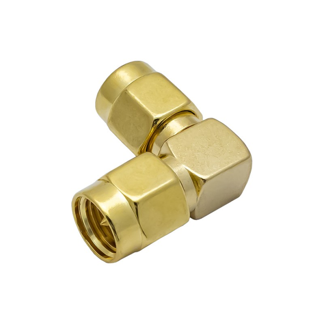 Переходник SMA-male — SMA-male угловой, 50 Ом, 4 шт