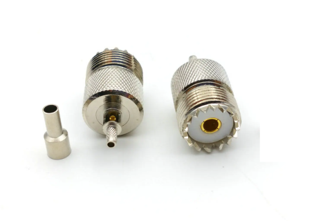 Разъем UHF-female под кабель RG174, RG178, RG316, 50 Ом, обжимной под пайку, 10 шт. Разъем UHF-female под кабель RG174, RG178, RG316, 50 Ом, обжимной под пайку, 10 шт.