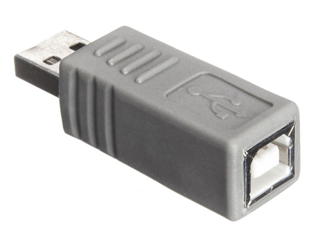 Переходник штекер USB-A-female - USB-B-male, Netko, белый, 2 шт