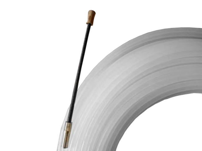 Устройство закладки кабеля (УЗК) 30м, нейлон диаметр 4мм, белый, Netko Устройство закладки кабеля (УЗК) 30м, нейлон диаметр 4мм, белый, Netko