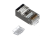 Коннектор RJ-45 (8p8c) cat.6, экранированный (для FTP), со вставкой, для одножильного и многожильного кабеля, Netko, 100 шт.