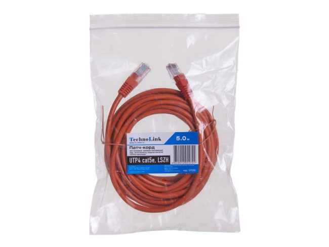 Патч корд 5 метров, UTP4, cat.5, чистая медь, интернет кабель RJ45 c переходником RJ-45 на RJ-45 в комплекте, оранжевый Патч корд 5 метров, UTP4, cat.5, чистая медь, интернет кабель RJ45 c переходником RJ-45 на RJ-45 в комплекте, оранжевый
