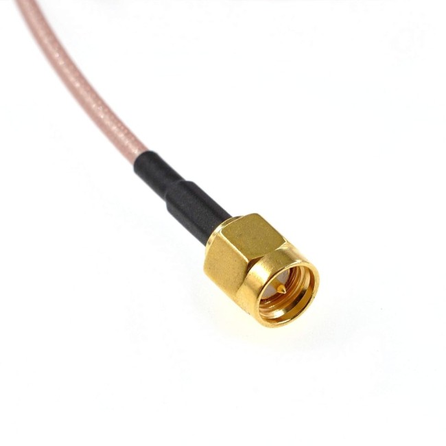 Комплект пигтейлов F-female - SMA-male, кабель RG316, 50 Ом, 15 см, 5 шт