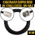 Кабельная сборка RG-58 (UHF-female (SO239) - BNC-male), 0,5 метра