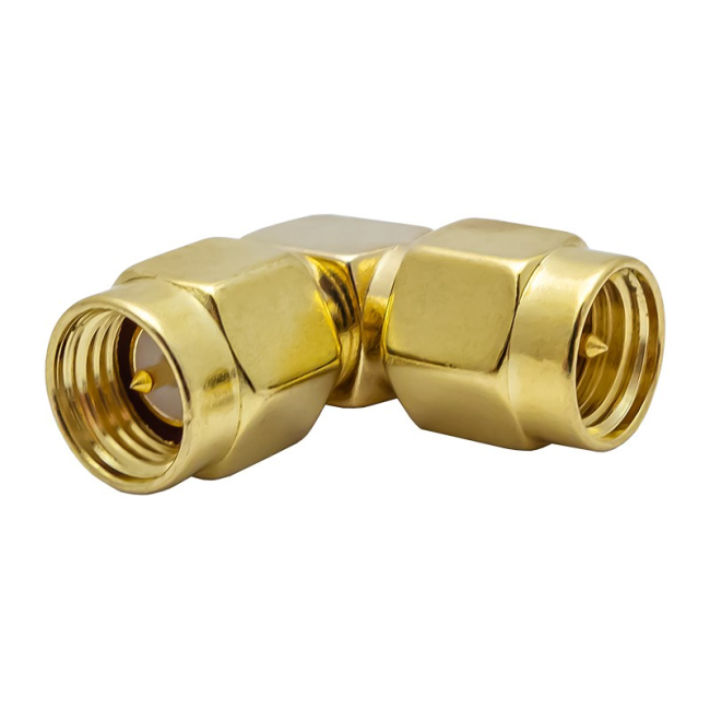 Переходник SMA-male — SMA-male угловой, 50 Ом, 10 шт