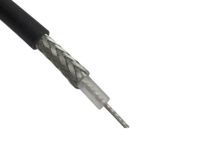 Кабель коаксиальный RG-58, луженая медь, многожильный, 50 Ом, экранированный, черный, 40 метров Кабель коаксиальный RG-58, луженая медь, многожильный, 50 Ом, экранированный, черный, 40 метров