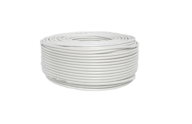 Кабель коаксиальный для видеонаблюдения комбинированный РК 75-2-122, медный, с кабелем питания 2x0,75мм2, внутренний, 150 метров