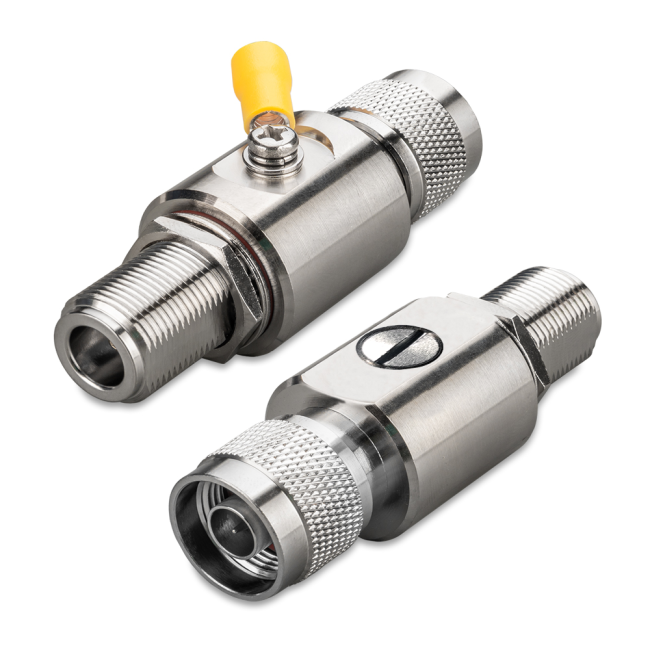 Модуль грозозащиты N(male) - N(female) до 200 Вт, до 3 ГГц Модуль грозозащиты N(male) - N(female) до 200 Вт, до 3 ГГц