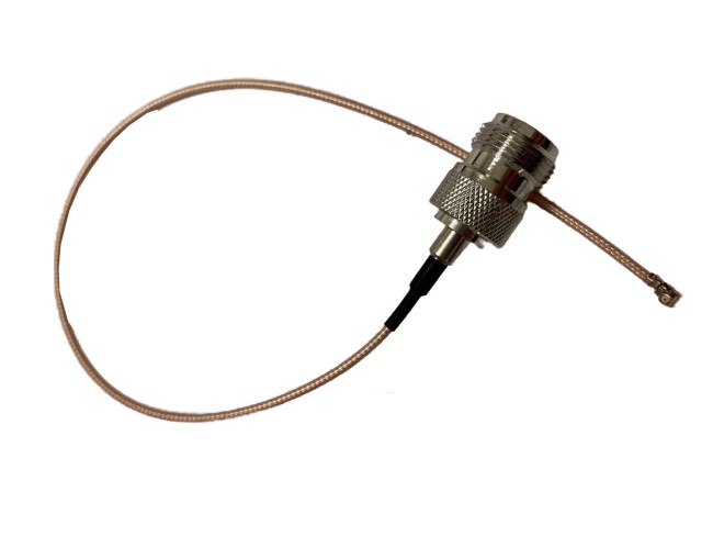 Пигтейл радиочастный (переходник) N-female - U.FL (IPEX), кабель RG178, 50 Ом, 20 см, 1 шт