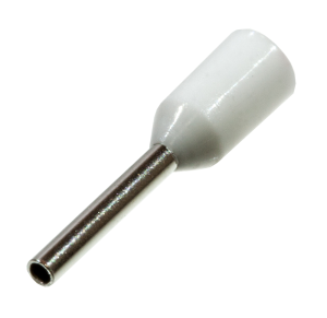 Штыревой втулочный кабельный наконечник E 7512 (НШВИ F12мм, 0.75мм2, изолированный, серый, 100шт, Netko